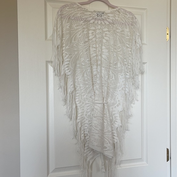 Lucky Brand Boho Chic Lace Fringe top size M - Picture 10 of 14